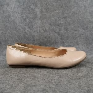 Lauren Conrad Shoes Womens 6 Ballet Flat Fashion Casual Scallop Edge Slip On